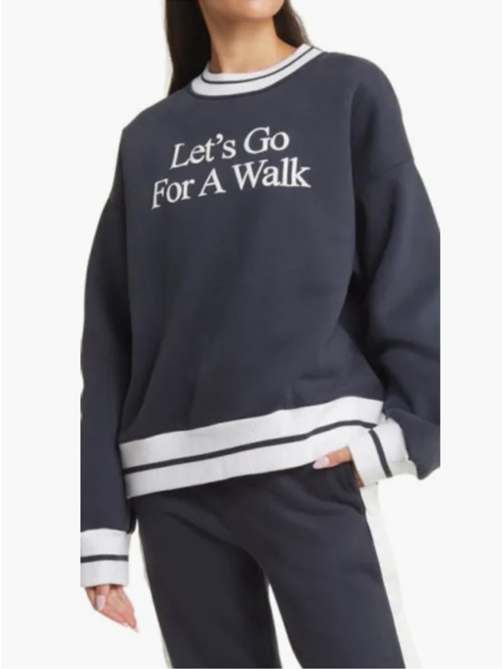 Let's Go For a Walk Sweatshirt
YELLOW THE LABEL, Size Small